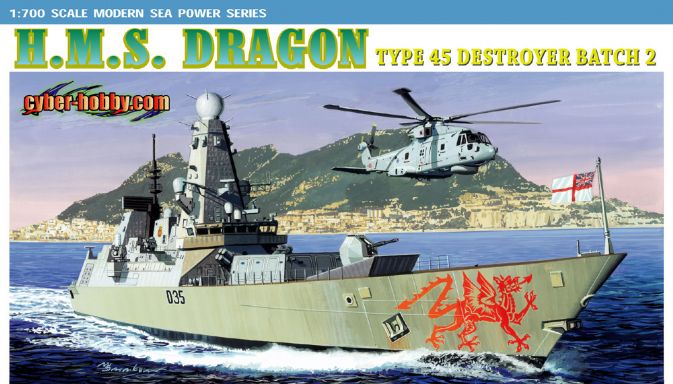 1/700 H.M.S. Dragon Type 45 Class Destroyer