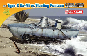 1/72 IJN Type 2 Ka-Mi w/Floating Pontoon Amphibious Tank