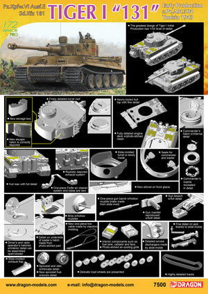 1/72 Tiger I Early Production '131' s.Pz.Abt.504 Tunisia 1943