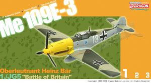 1/72 Me109E-3, Oberleutnant Heinz Bär, 1./JG 51, "Battle of Britain"