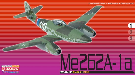 1/72 Me262A-1a "White 3" "Fhr. Hans-Guido Mutke", 9./JG 7, 1945