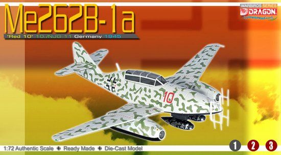 1/72 Me262B-1a "Red 10", 10./NJG 11, Germany 1945
