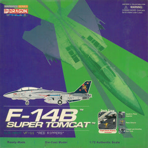 1/72 F-14B Super Tomcat, U.S. Navy VF-11 "Red Rippers" w/Flight Deck & Deck Crew