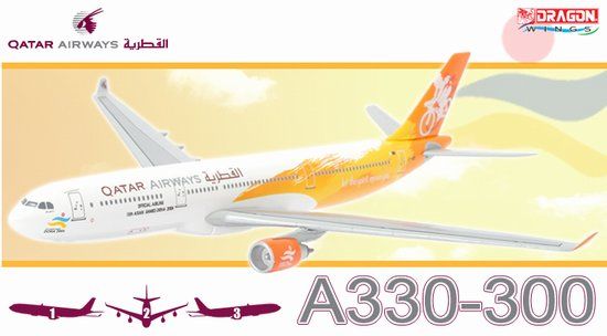 1/400 A330-300 Qatar Airways "15th Asian Games, Doha 2006" ~ A7-AED