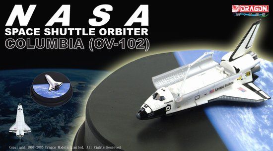 1/400 Space Shuttle Orbiter "Columbia" with Shuttle Bay Doors and Diorama Base