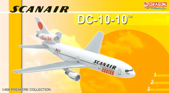 1/400 DC-10-10 Scanair "Sun Jet" ~ SE-DHZ