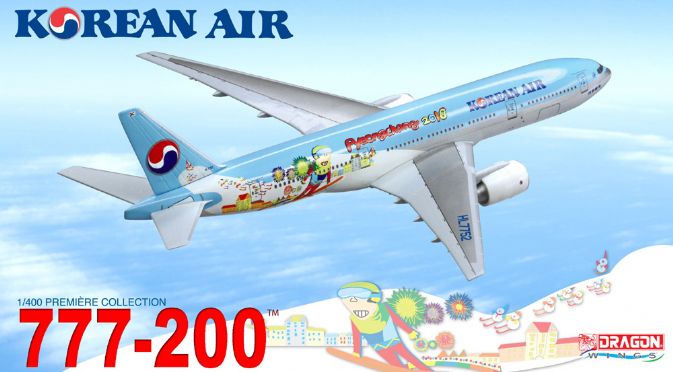 1/400 777-200 Korean Air "Pyeongchang 2018"