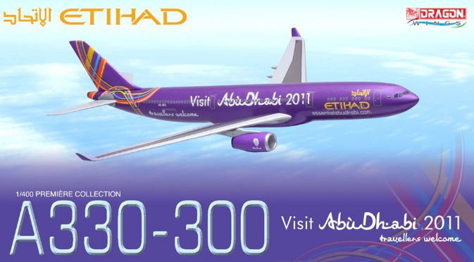 1/400 A330-300 Etihad Airways "Visit Abu Dhabi 2011, Travellers Welcome"