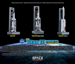 1/400 Titan III Rockets w/Launch Pads Set - Contains 3 Rockets