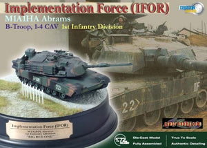 1/72 M1A1HA Abrams, B-Troop, 1-4 CAV, 1st Infantry Division, IFOR + Diorama Base