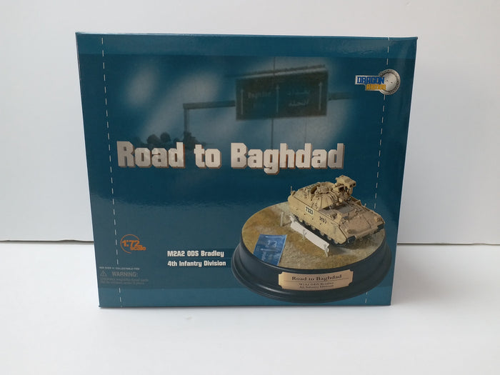 1/72 "Road to Baghdad" M2A2 ODS Bradley, 1-8th Infantry, 4th Infantry Division, Baghdad 2004 + Diorama Base