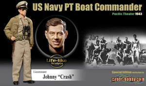 1/6 "Johnny "Crash", U.S. Navy PT Boat Commander, Pacific Theater 1943 (Lieutenant)