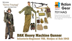 1/6 Dragon Original Action Gear for "Elmo Freytag", Schutze, DAK Heavy Machine Gunner, Infanterie-Regiment 755, Medjez el Bab 1943