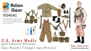 1/6 Dragon Original Action Gear for "Doc. Peterson", U.S. Army Medic, 94th Infantry Division, Saar-Moselle Triangle 1945 (Private)