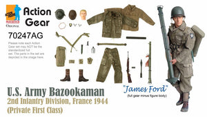 1/6 Dragon Original Action Gear for "James Ford", U.S. Army Bazookaman, 2nd Infantry Division, France 1944 (Private First Class)