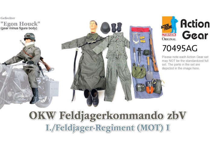 1/6 Dragon Original Action Gear for "Egon Houck", Gefreiter, OKW Feldjagerkommando zbV, I./Feldjager-Regiment (MOT) I
