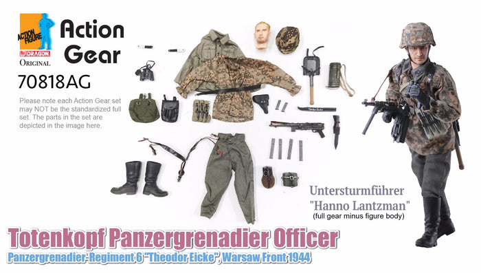 1/6 Dragon Original Action Gear for Untersturmfuhrer "Hanno Lantzman", Totenkopf Panzergrenadier Offier