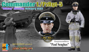 1/6 Hauptsturmfuhrer "Paul Senghas", Commander, 1./PzRgt-5, "Wiking" Division, Hungary 1945