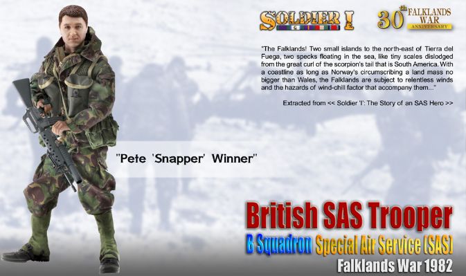 1/6 British SAS Trooper, B Squadron, SAS, Falklands War 1982