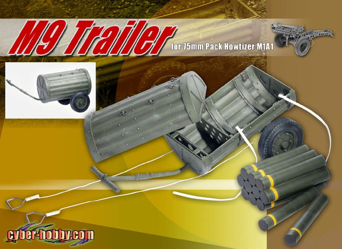 1/6 M9 Trailer for 75mmPack Howtizer M1A1