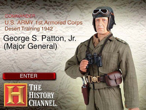 1/6 "George S. Patton, Jr." U.S. Army 1st Armored Corps Commander, Desert Training, 1942
