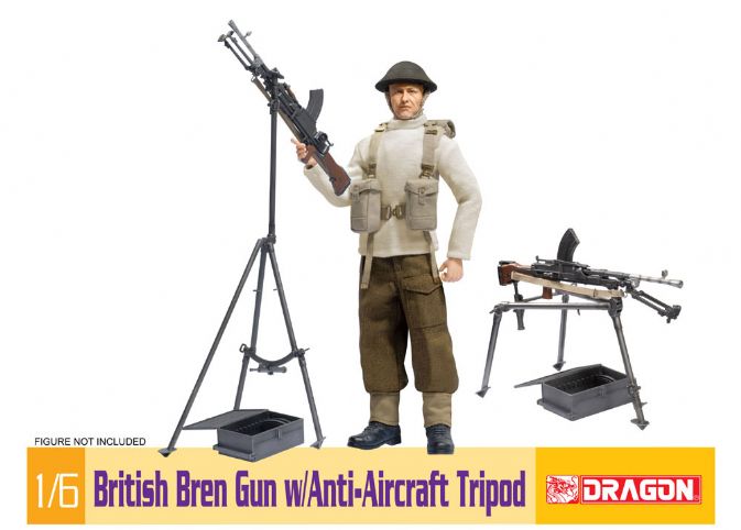 1/6 British Bren Gun w/Anti-Aircraft Tripod