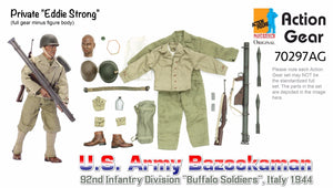 1/6 Dragon Original Action Gear for Private "Eddie Strong", U.S. Army Bazookaman, 92nd Infantry Division "Buffalo Soldiers", Italy 1944