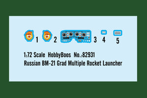 1/72 Russian BM-21 Grad Multiple Rocket Launcher