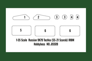1/35 Russian 9K79 Tochka (SS-21 Scarab) IRBM