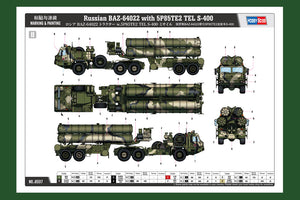 1/35 Russian BAZ-64022 with 5P85TE2 TEL S-400