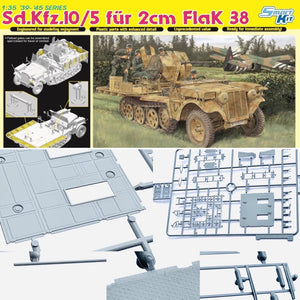 1/35 Sd.Kfz.10/5 für 2cm FlaK 38 [Upgraded Magic Tracks]