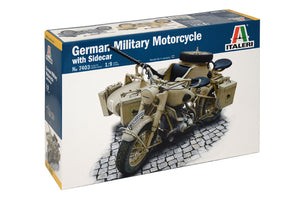 1/9 German Military Motorcycle with side car