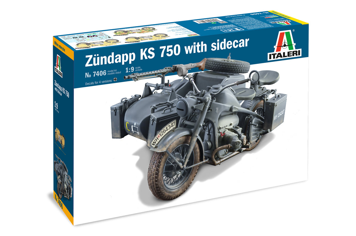 1/9 Zündapp KS 750 with Sidecar – Cyber Hobby