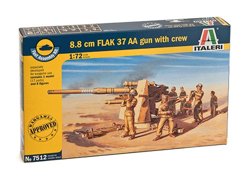 1/72 8.8cm Flak 37 AA gun with crew