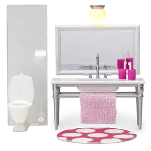 Lundby 1/18 Smaland Bathroom Furniture Set