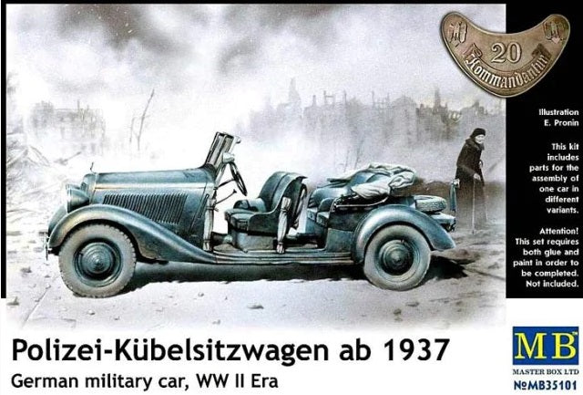 1/35 Polizei-Kübelsitzwagen ab 1937, German military car, WWII era