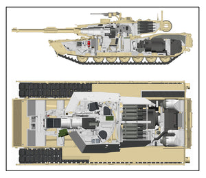 1/35 M1A1/A2 Abrams (2 in 1)