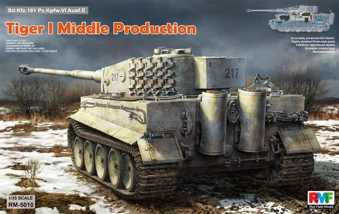 1/35 Tiger I Middle Production W/ Full Interior
