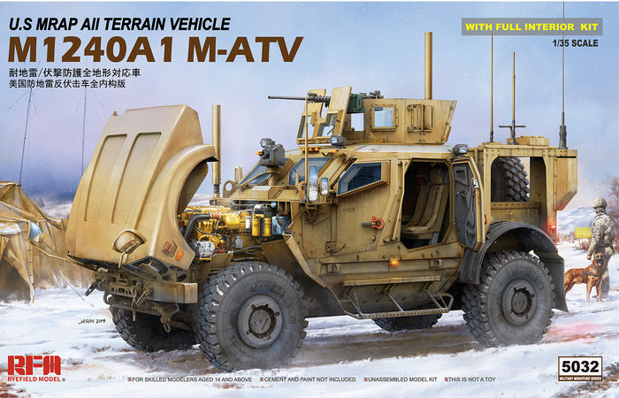 1/35 U.S MRAP All Terrain Vehicle M1240A1 M-ATV (with full interior)