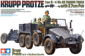 1/35 Krupp Protze 1 ton (6x4) Kfz.69 Towing Truck with 3.7cm Pak