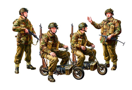 1/35 British Paratroopers with Small Motorcycle