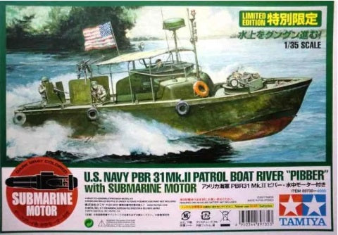1/35 U.S. Navy PBR31 Mk.II Patrol Boat River "Pibber" w/ Submarine Motor