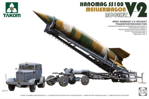 1/72 V-2 Rocket, Hanomag SS100 & Vidalwagen