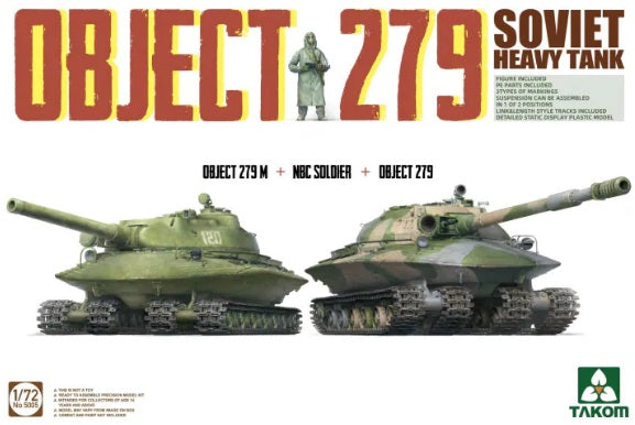 1/72 Soviet Heavy Tank Object 279 (Object 279M + NBC Soldier + Object 279)