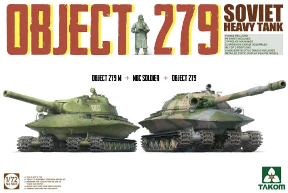 1/72 Soviet Heavy Tank Object 279 (Object 279M + NBC Soldier + Object ...
