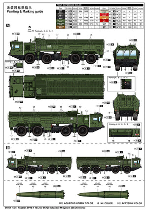 1/35 Russian 9P78-1 TEL for 9K720 Iskander-M System (SS-26 Stone)