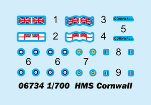 1/700 HMS Cornwall