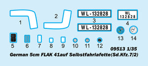 1/35 German 5cm FLAK 41auf Selbstfahrlafette(Sd.Kfz.7/2)