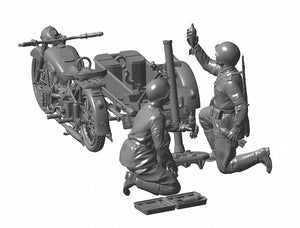 1/35 Soviet Motorcycle M-72 with 82-mm Mortar